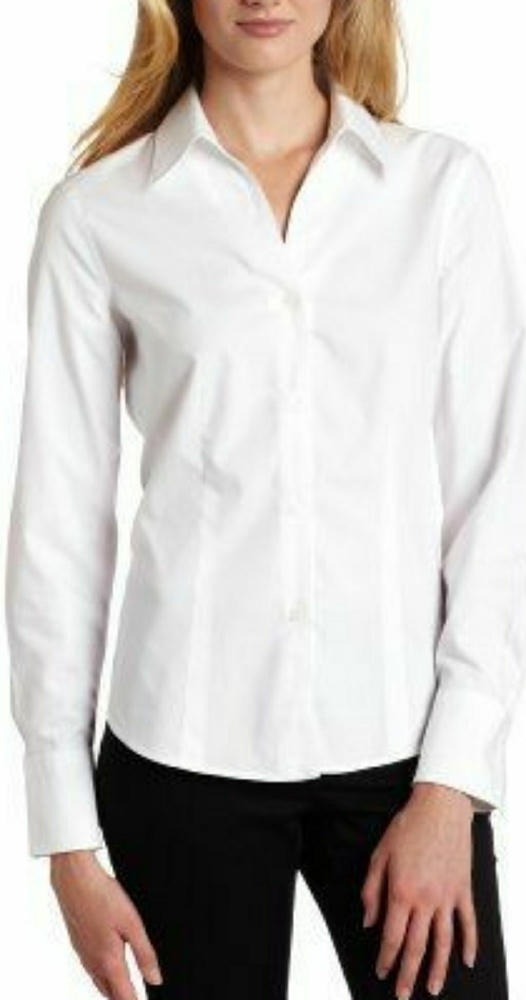 Jones New York size large No Iron white Shirt